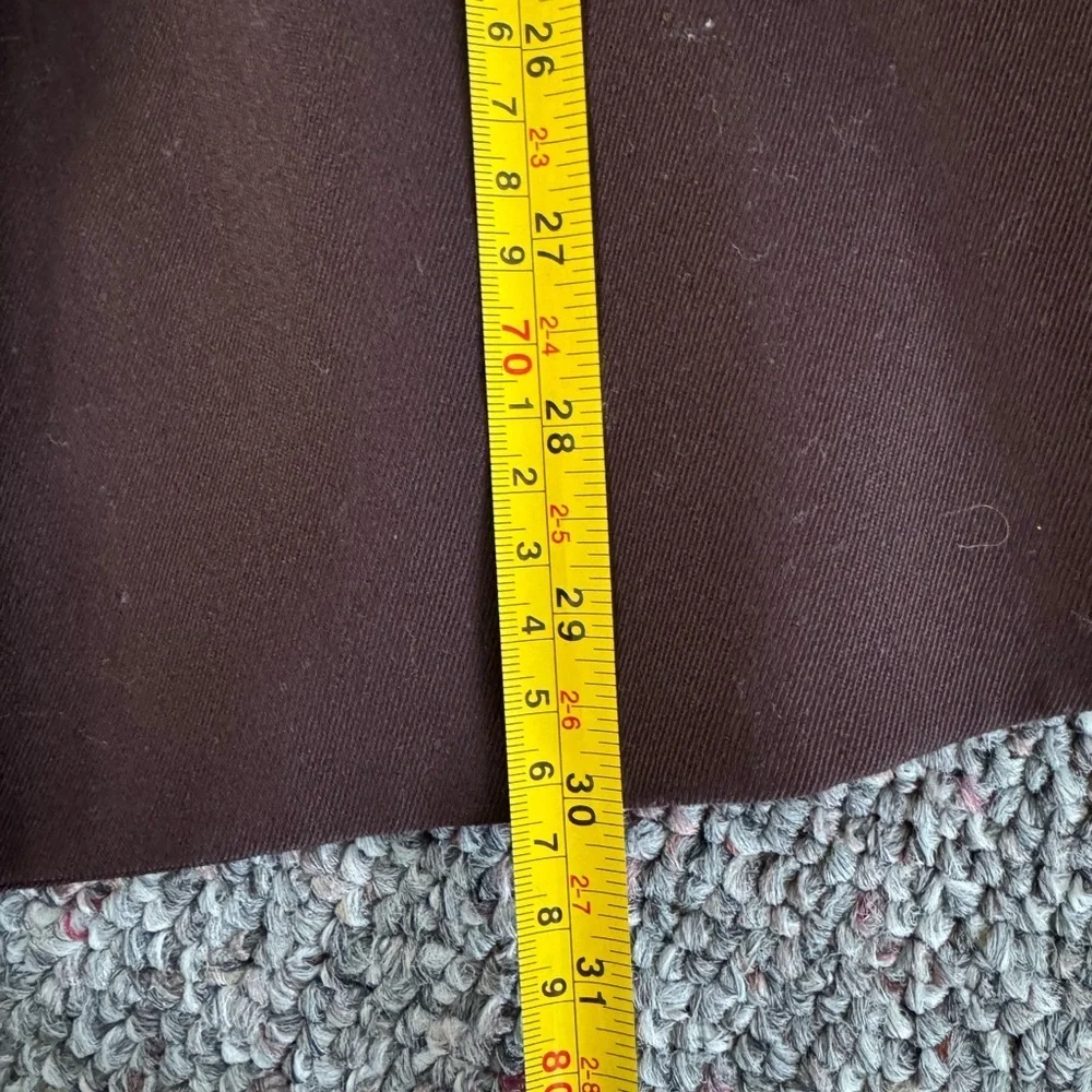 Vintage Moschery Academia Preppy Chocolate Brown Double-Breasted 100% Wool Coat - Picture 15 of 15